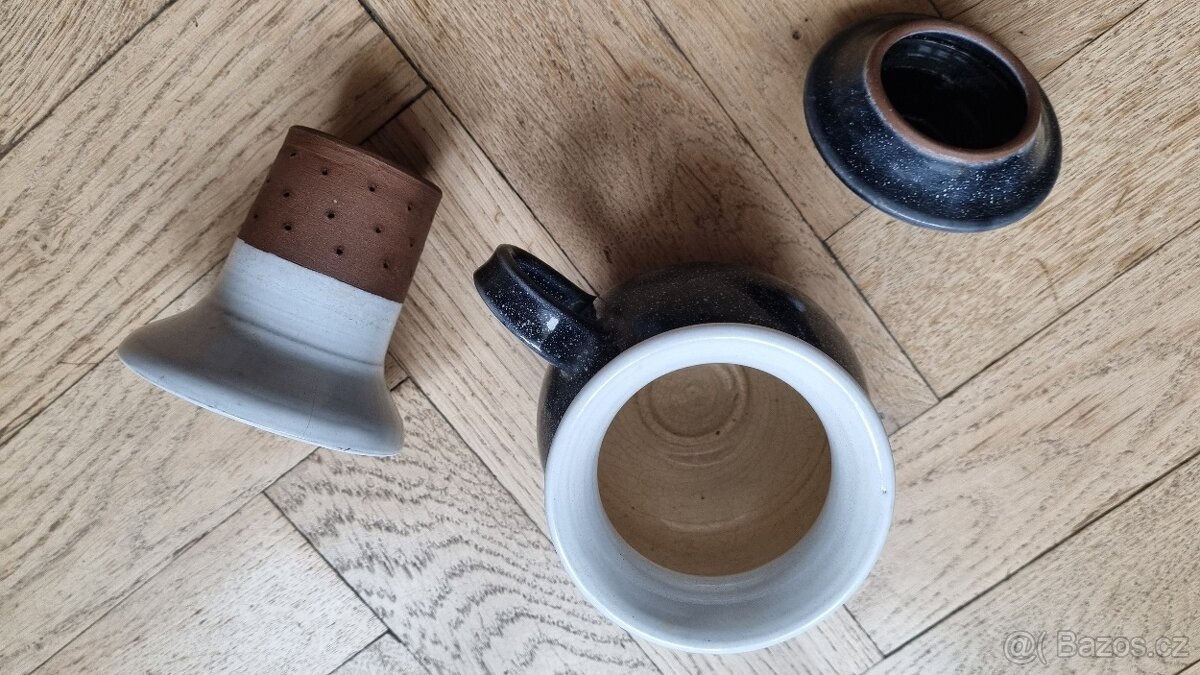 Keramický hrnek na čaj s vyluhováním, s pokličkou - 3