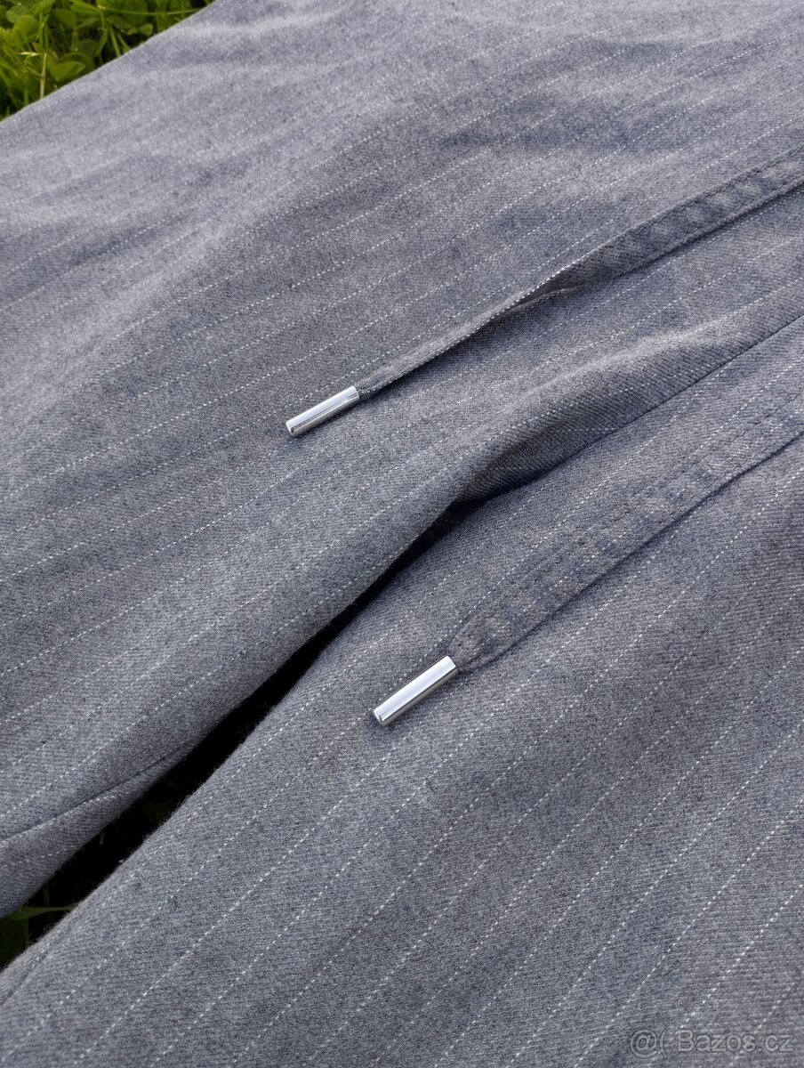 7/8 šedé dámské kalhoty - 3