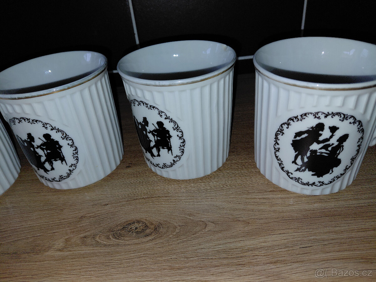 Retro hrnky Rokoko 5ks - 3