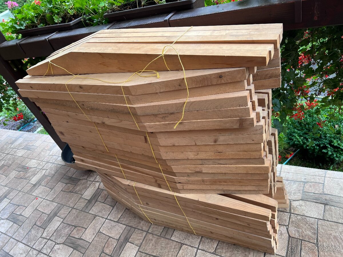 PLOTOVKY / PLOTOVÉ PLAŇKY - dřevo masiv - 3