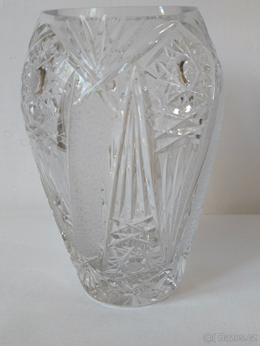 Váza průhledná broušená - 3