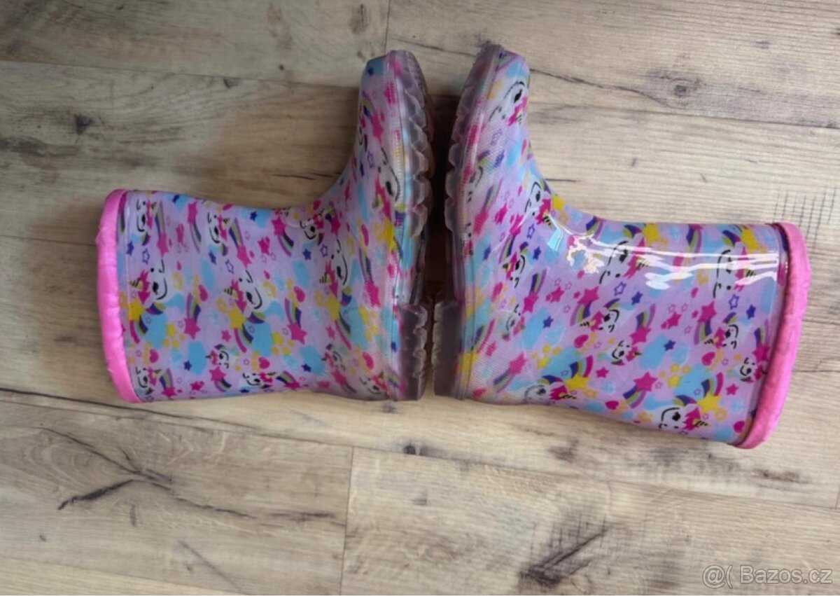 Gumáky s jednorožci 33/ 21 cm - 3