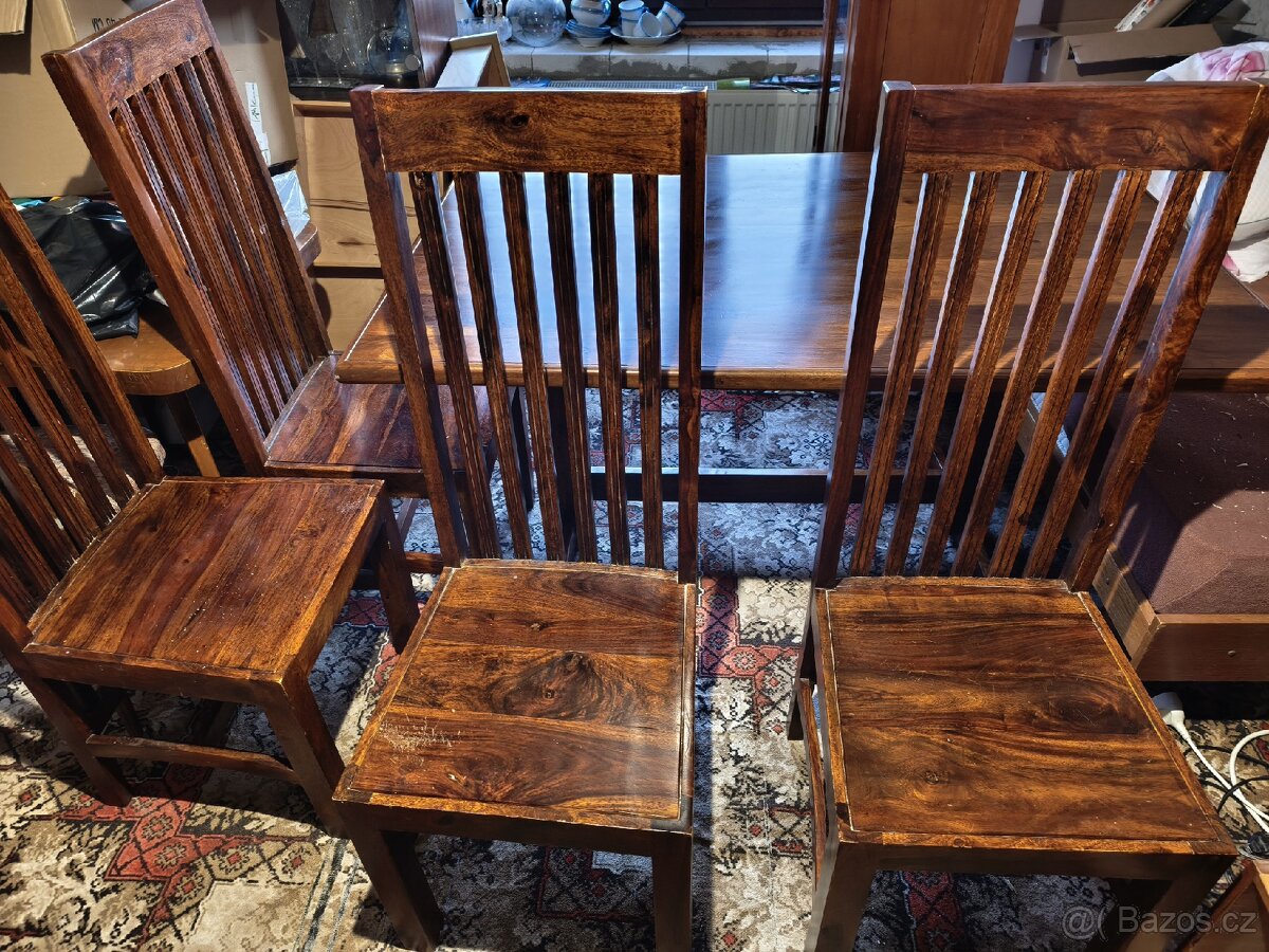 Starožitný stůl a židle - 3