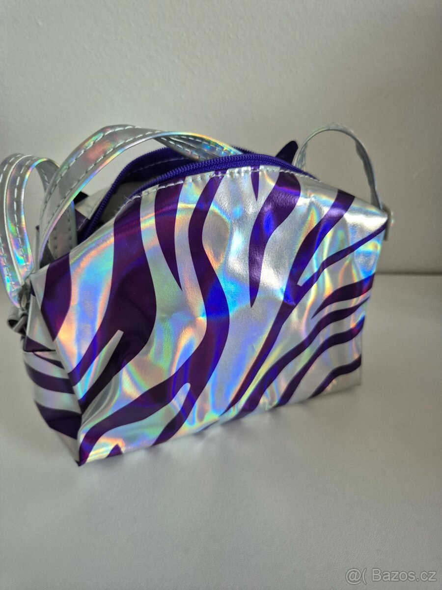 Purse Pets Metalická interaktivní kabelka zebra - 3