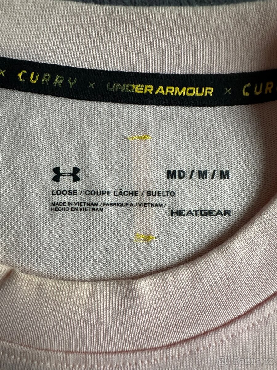 Under Armour triko Curry světle růžové vel. M - 3