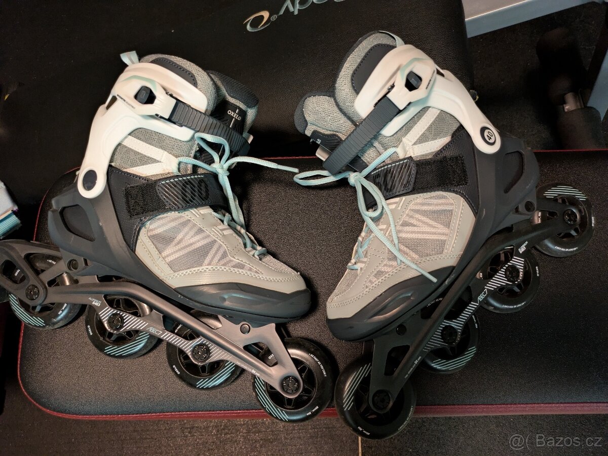 Inline brusle OXELO FIT 500 + helma+ taška+ chrániče - 3