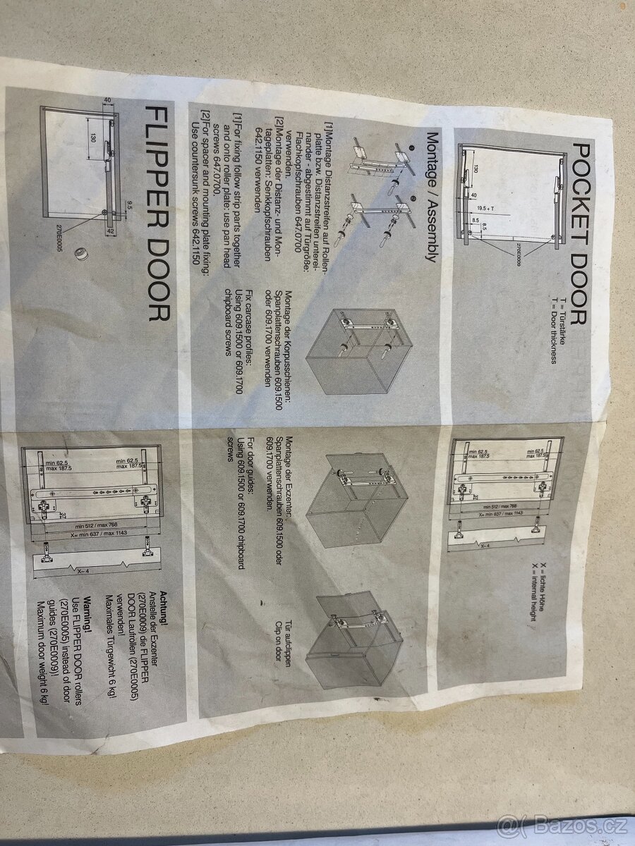 Kování otvíravé a zasouvací - 3