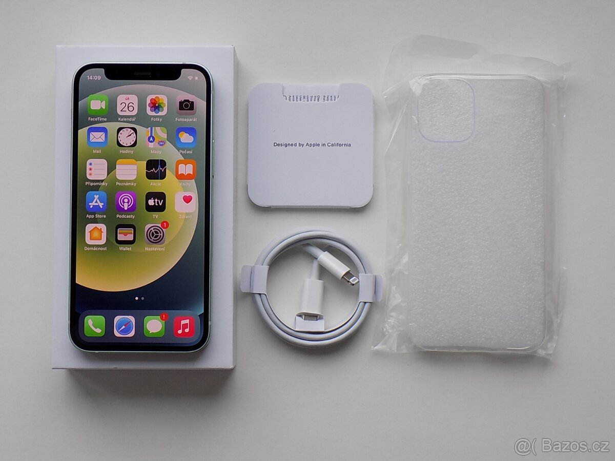 Apple iPhone 12 mini 128GB Zelený - ZÁRUKA - 100% BATERIE - 3