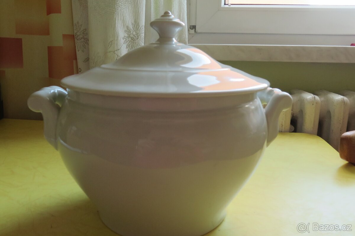 Retro - hrnec, hrníčky, mísa, misky, poháry, sklenice - 3