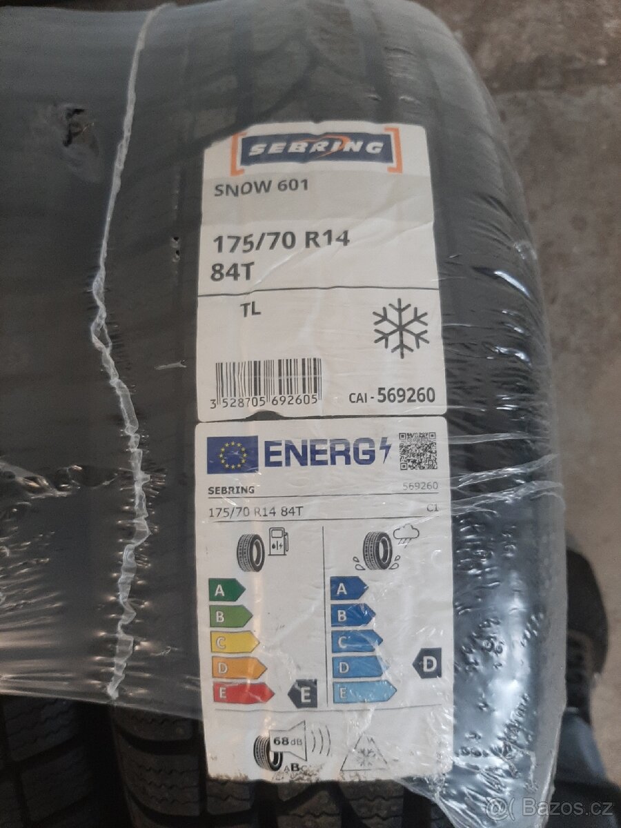 Prodám nové zimní 175/70r14 - 3
