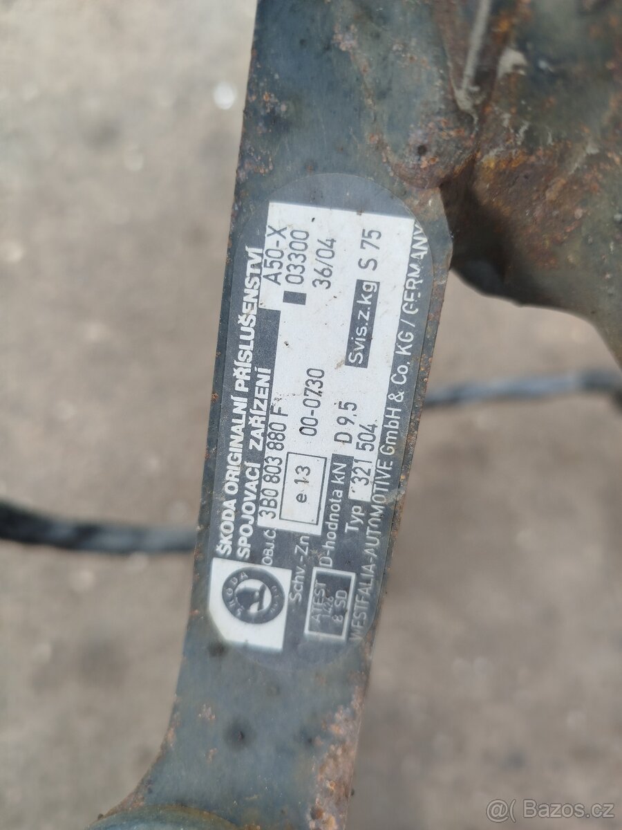 Originální závěs na Š Superb 1 - 3