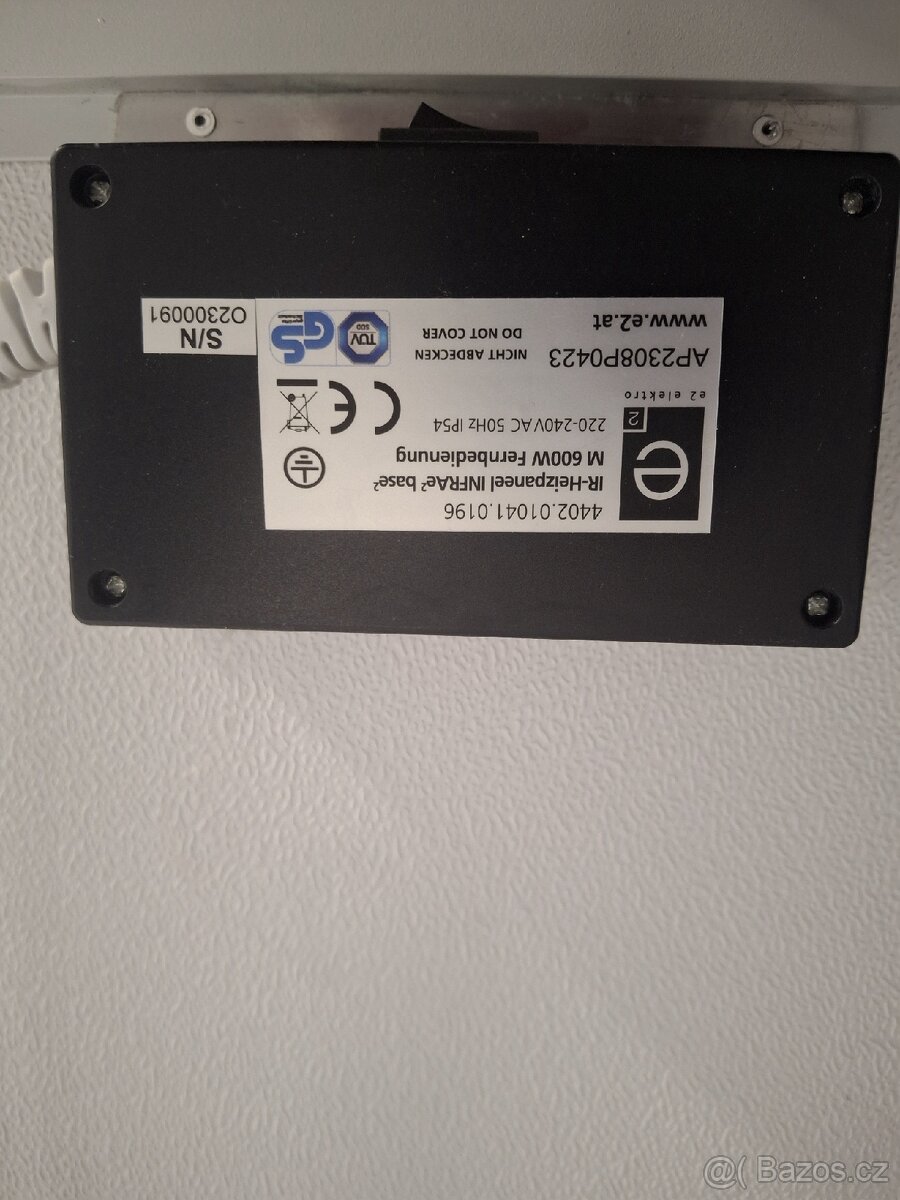 IR topný panel INFRAe² podstavec² M 600W s dálkovým ovládání - 3
