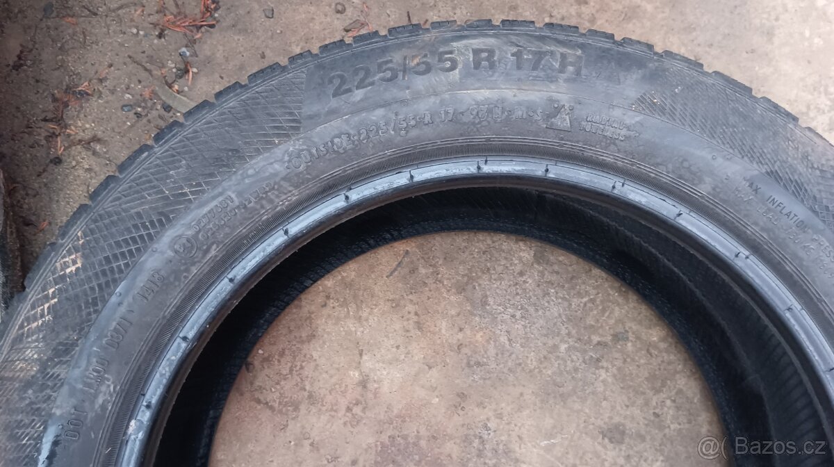 225/55 R17 97H , čtyři zimní pneumatiky Continental TS850P, - 3