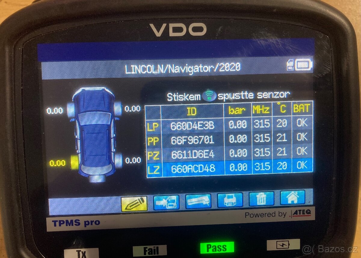 Originální OE senzory tlaku Ford / Lincoln USA verze - 3