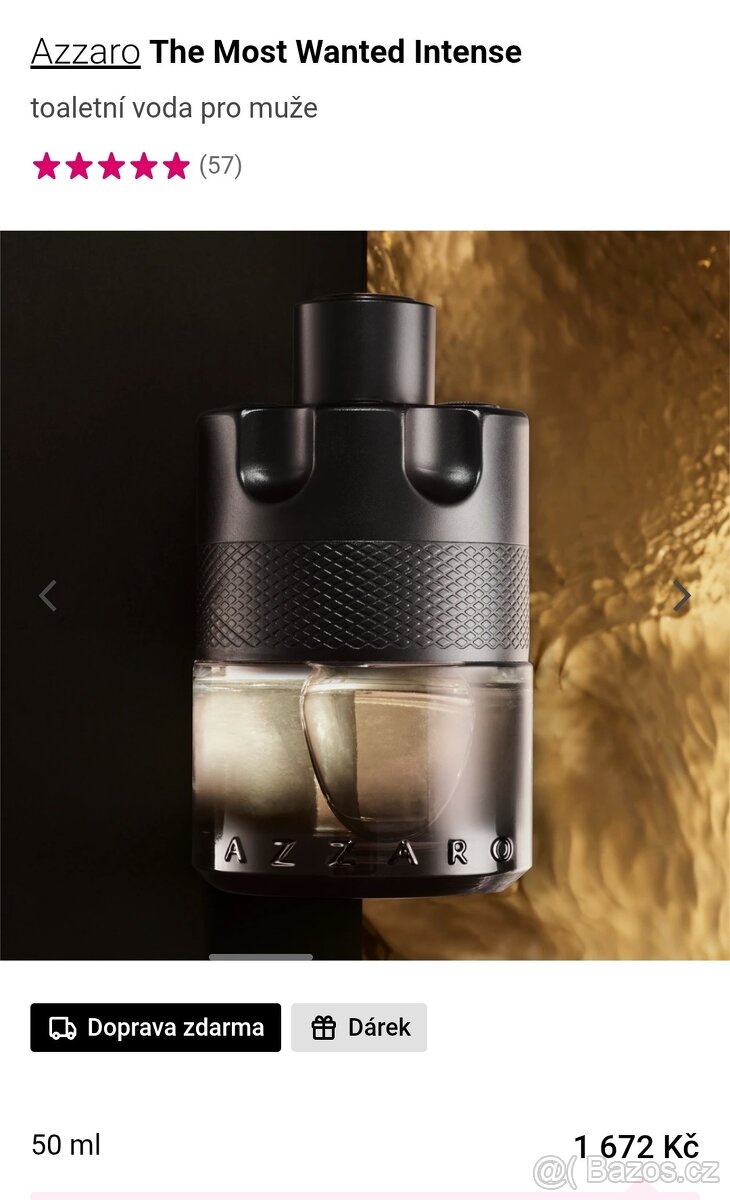 Nová pánská toaletní voda Azzaro 50ml - 3