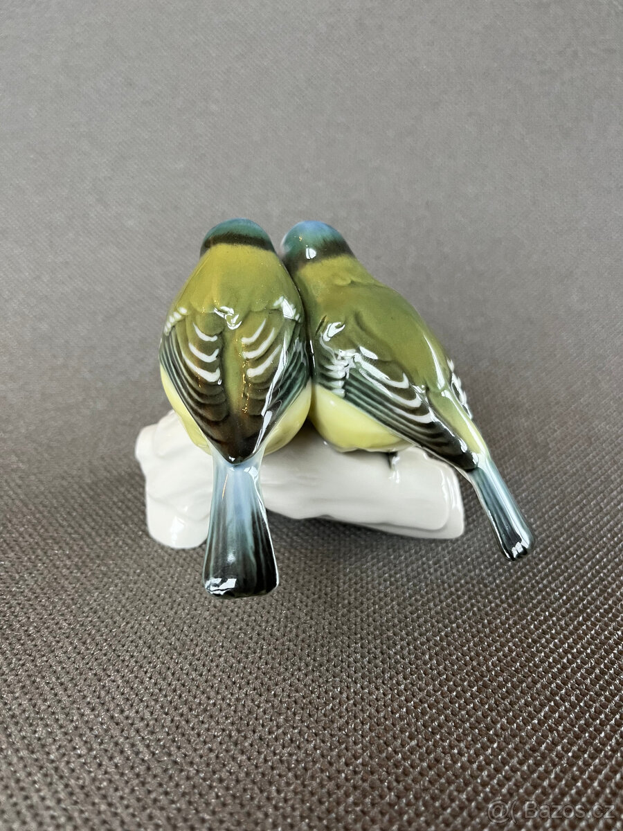 Hutschenreuther Soška Sýkorky 8 cm, L. Foucar - 3