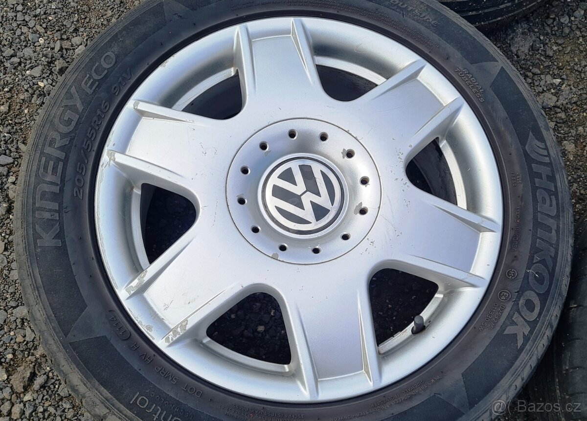 Orig. Alu kola VW Golf 5x100 ET42 205/55R16 - 3