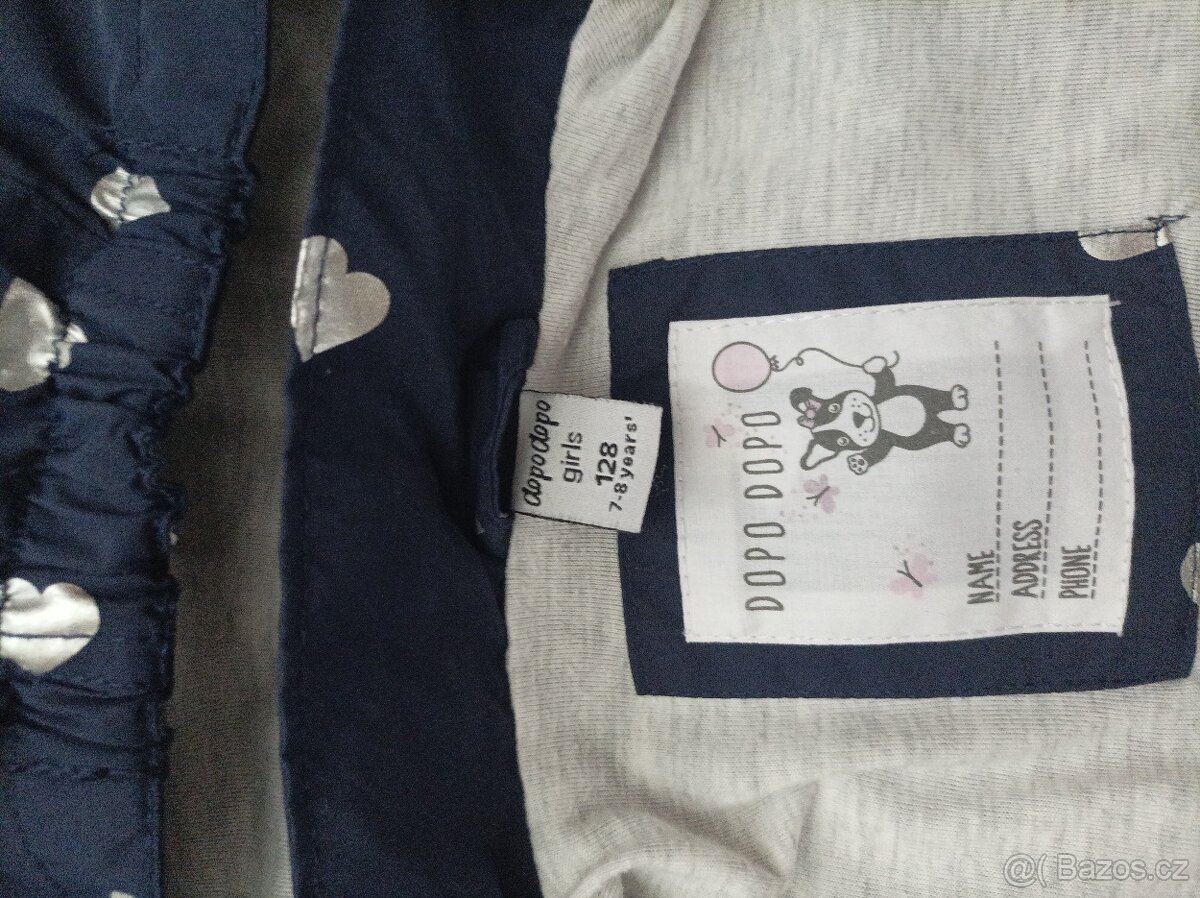 Dětské jarní/podzimní bundy vel. 128 - 3