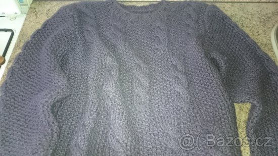 Svetr - pletený - ruční práce. - 3