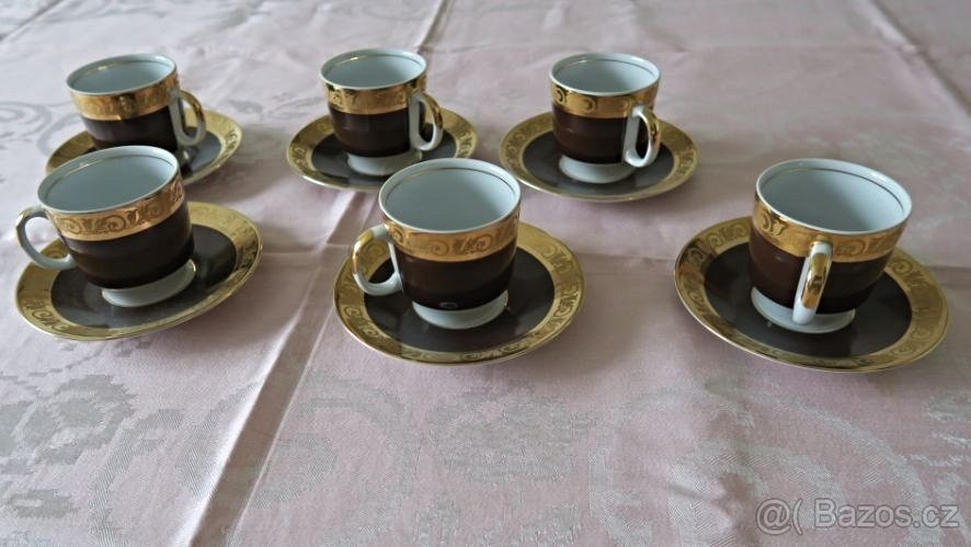 Kávový servis zlacený - 3