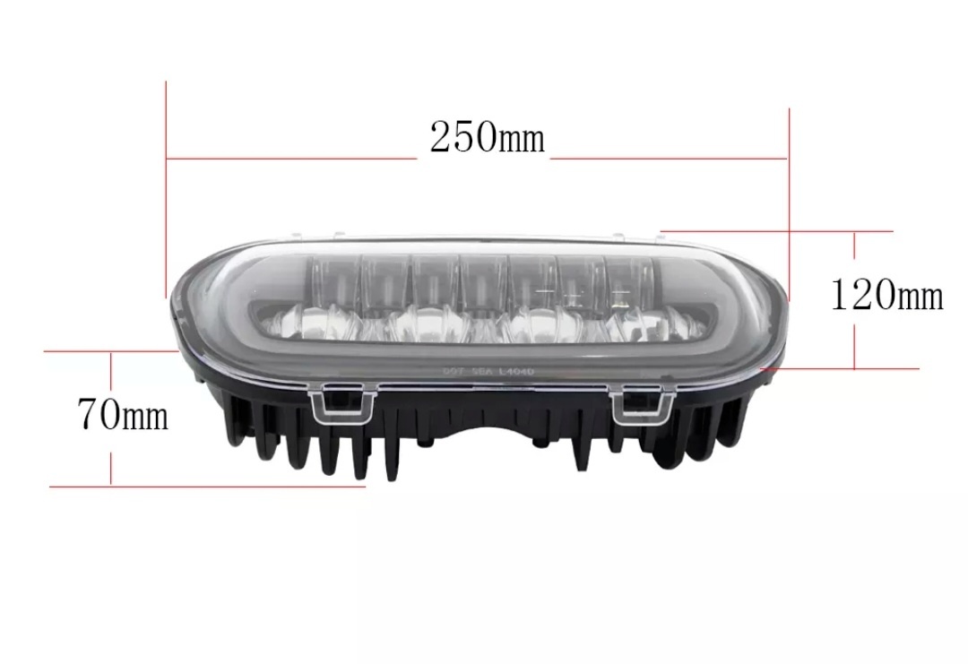 Harley davidson přední světlo maska fat bob fxfb fxdf - 3