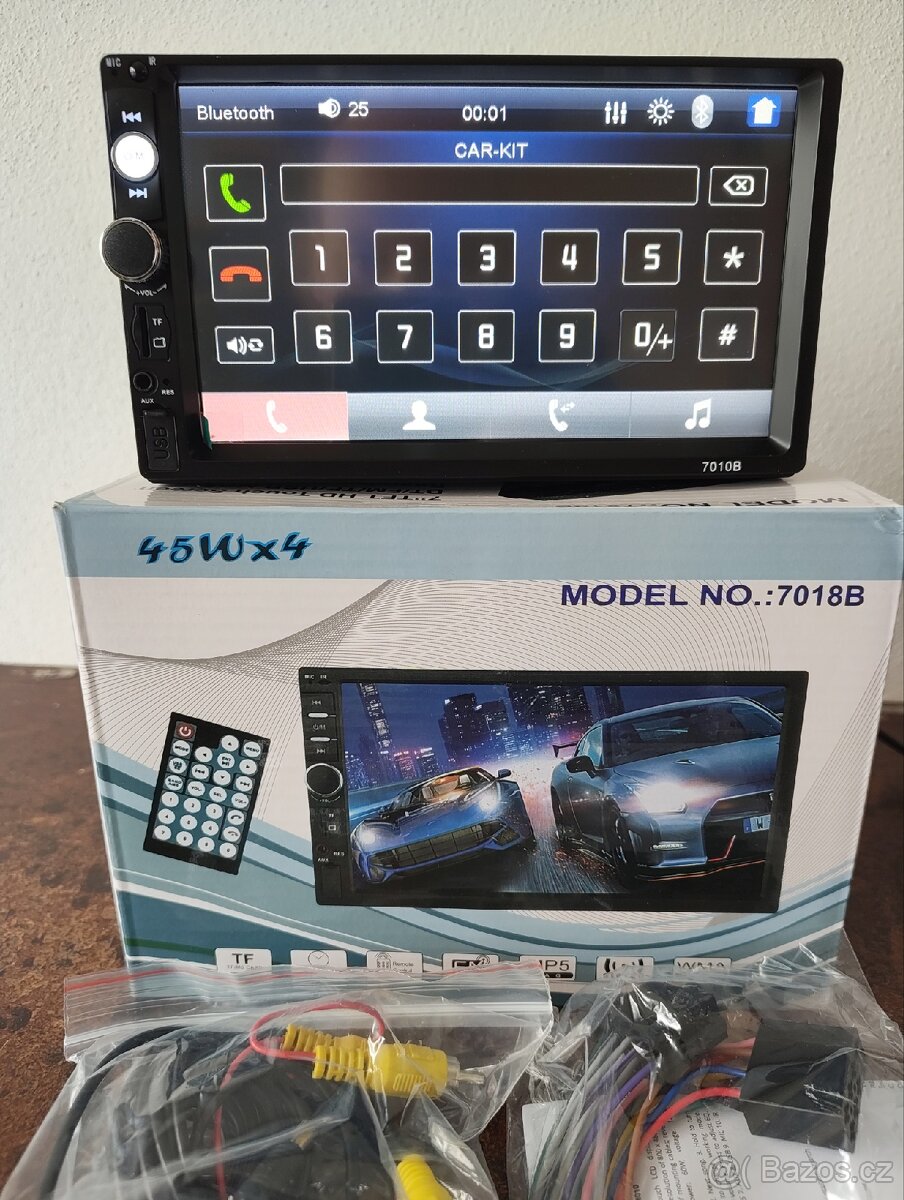 NOVÉ 2DIN autorádio 7010B + kamera ZDARMA, 7" Bluetooth - 3