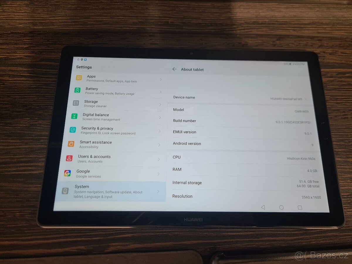 Tablet Huawei MediaPad M5 10 WiFi Space Gray 64GB - 3