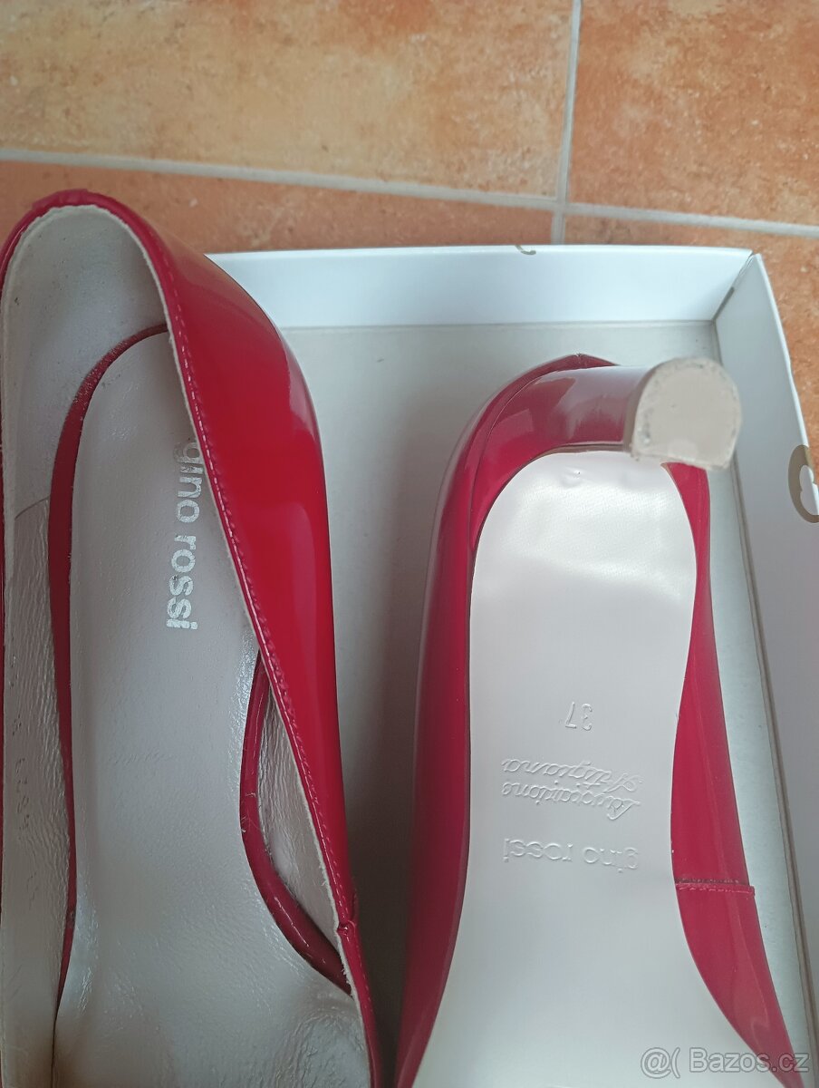 Lakované kožené lodičky Gino Rossi vel.37 - 3