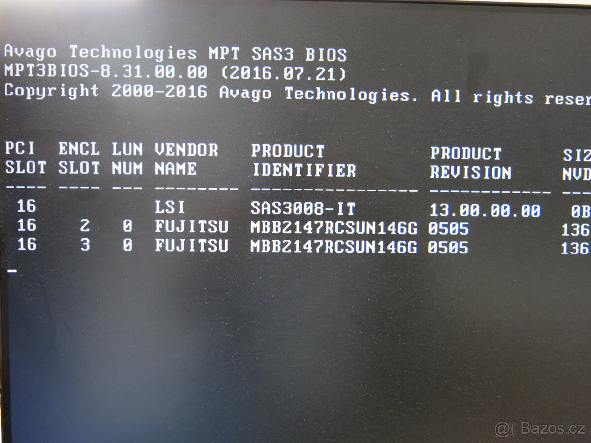 prodám pevné disky Fujitsu 146G SUN SAS 10K rpm 2.5" - 3