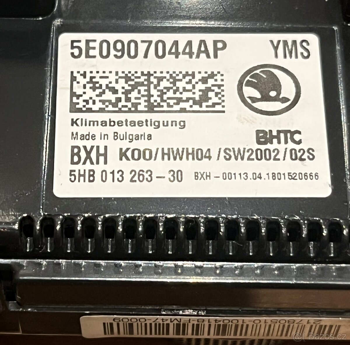 Panel klimatizace, Climatronic - Octavia 3 III, 5E0907044AP - 3