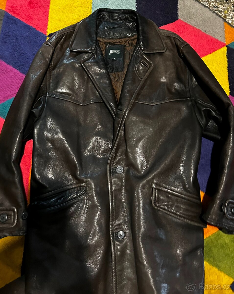 HARVEST PÁNSKÁ KOŽÁRNA-KOŽENÁ BUNDA 100% LEATHER -TEPLÁ - 3