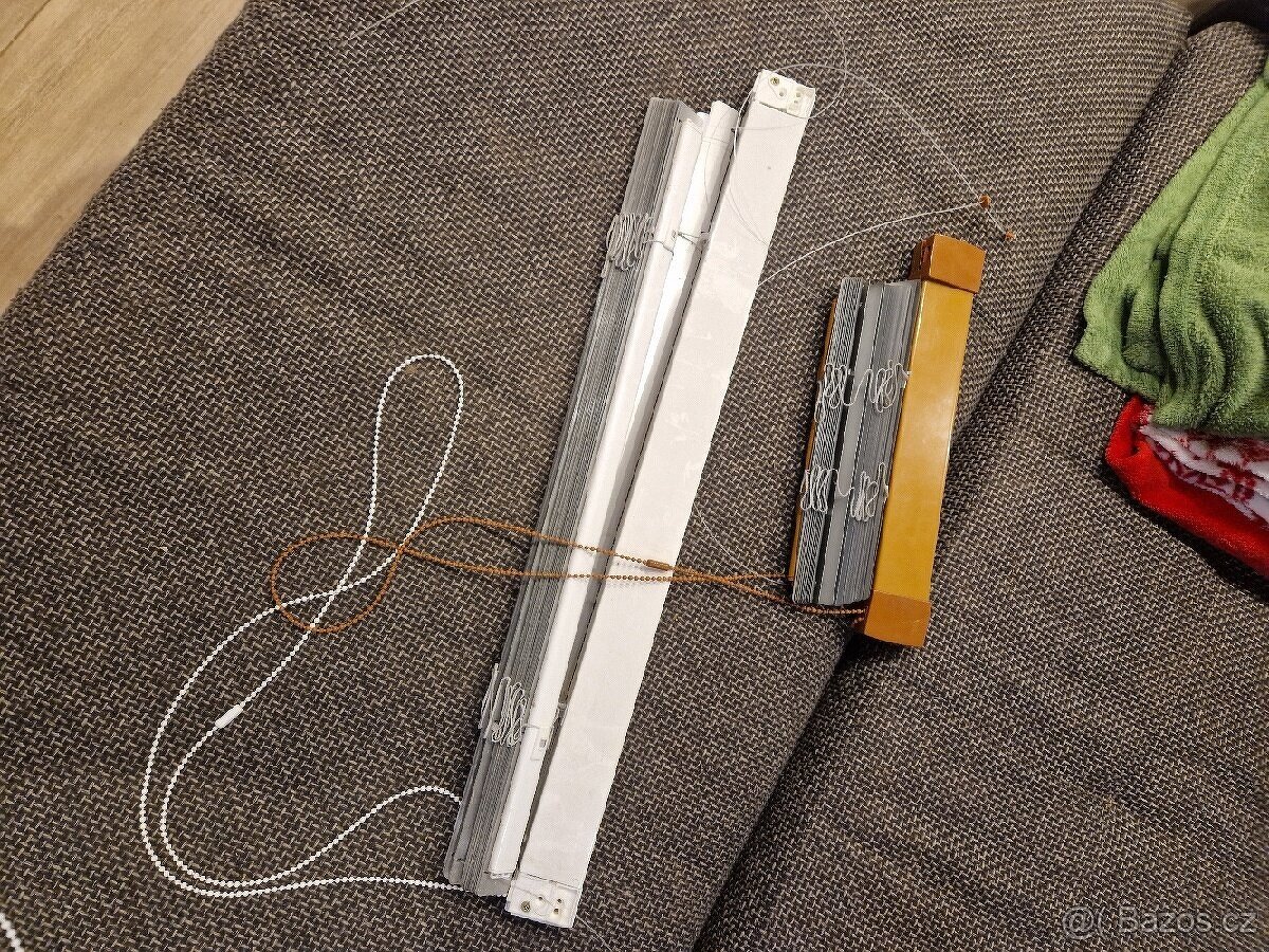 Žaluzie zlatý dub, bílá, růžová - 3