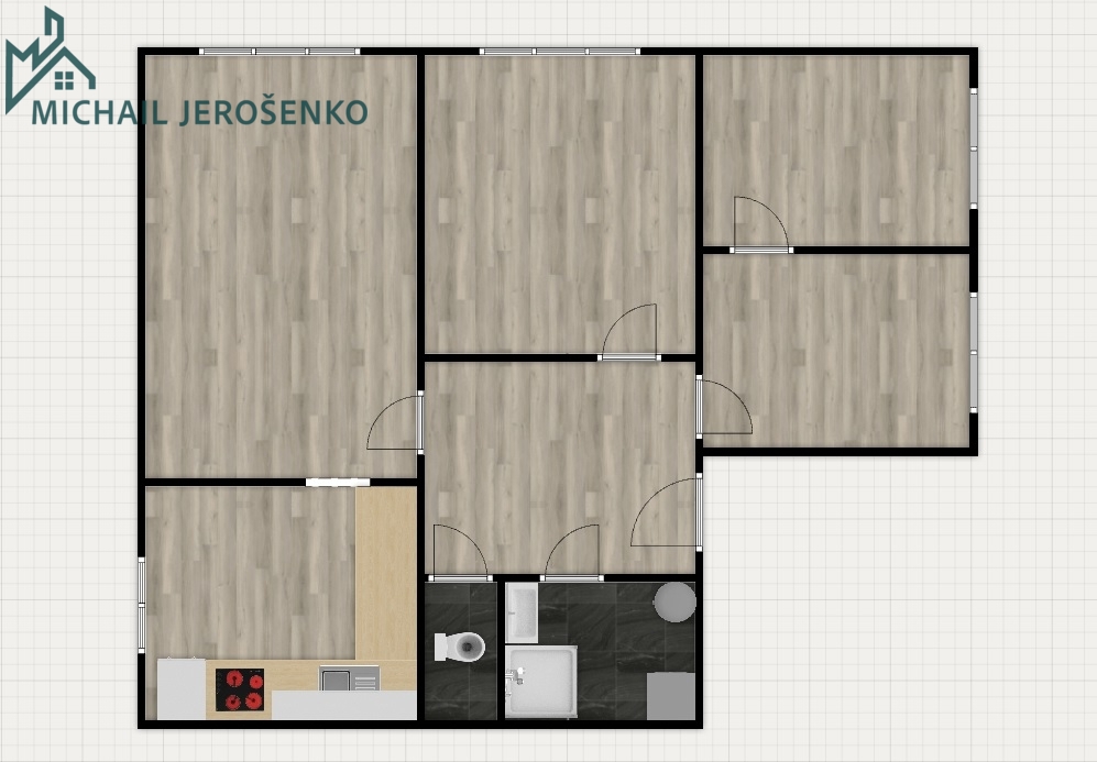 Pronájem bytu 4+1, 96m2, Nučice - okr. Praha východ - 3