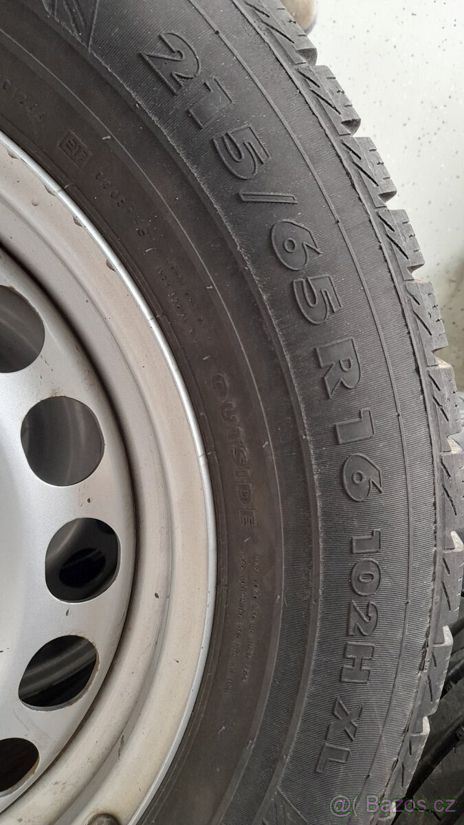 zimní pneu vč. plech. disků 215/65 R16 102H XL - 3