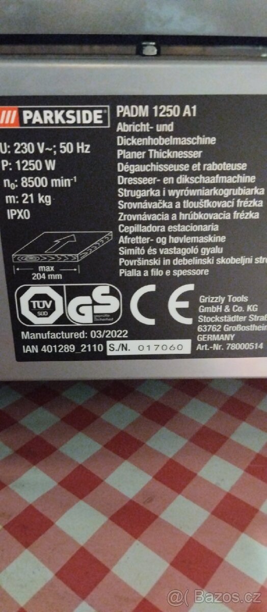 Hoblovka s potahem Parkside - 3