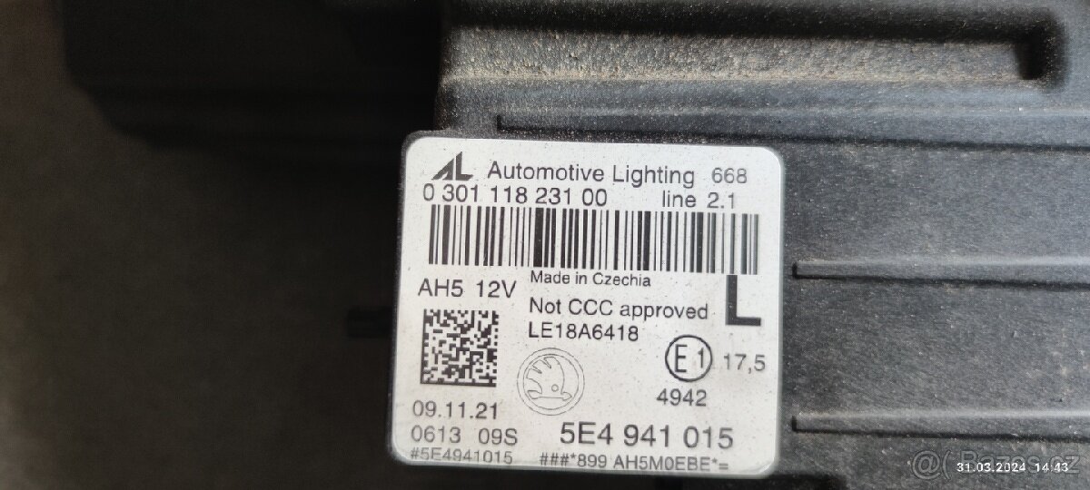 Přední světlo Octavia4 - 3