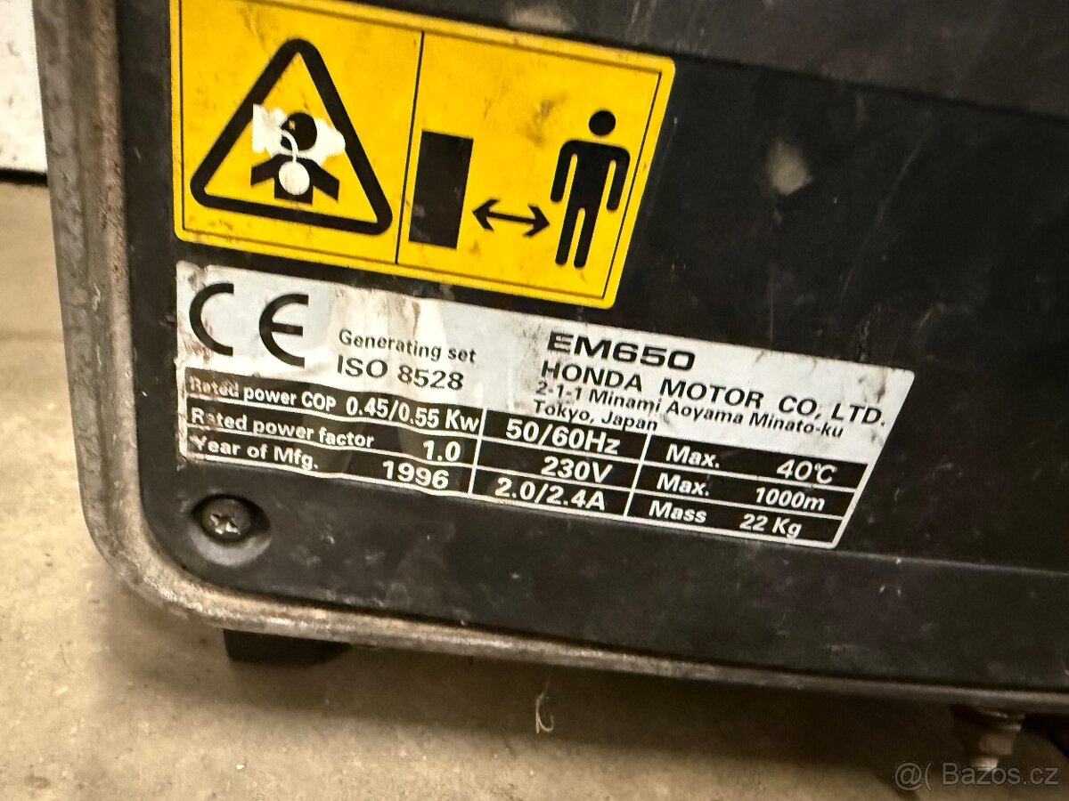 Elektrocentrála Honda EM 650 - 3
