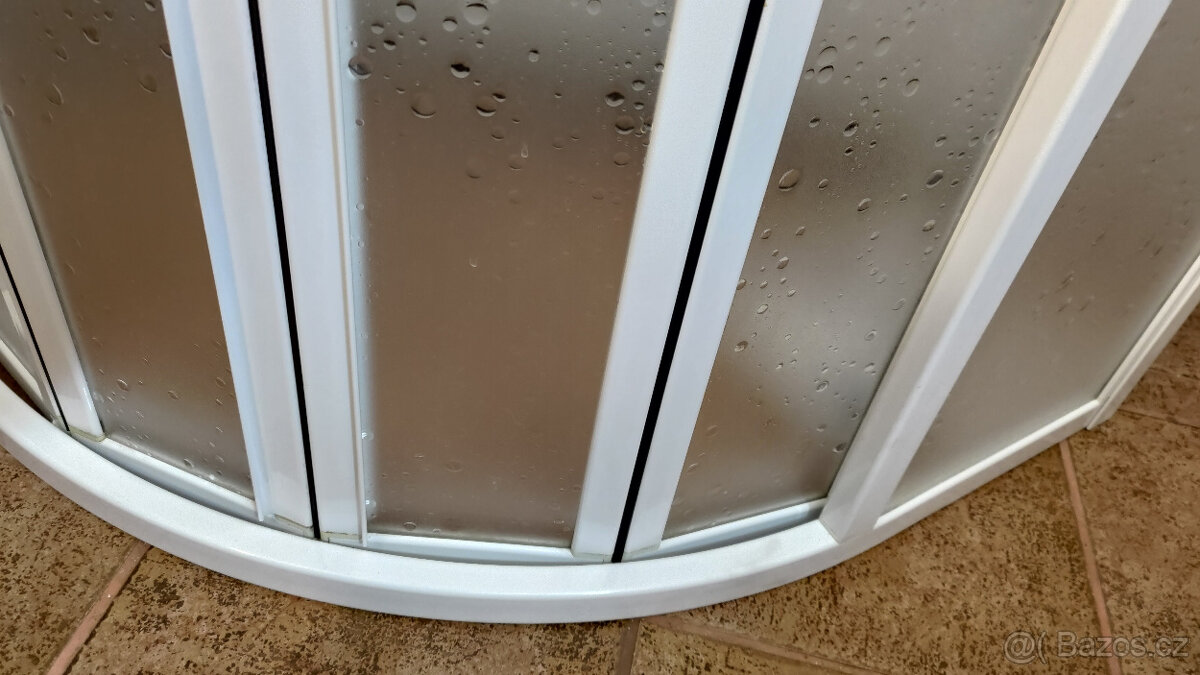 Sprchová zástěna čtvrtkruh 80 x 80 - 3