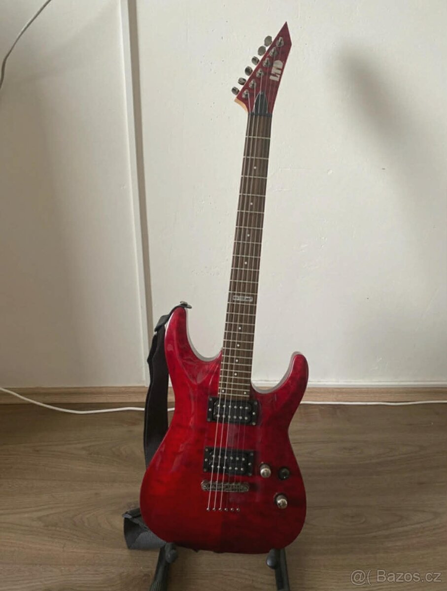 Kytara ESP LTD MH100QMNT SeeThru Black Cherry - 3