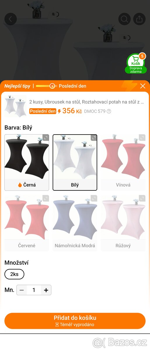 Bistro stůl+barový židle+2x potahy - 3