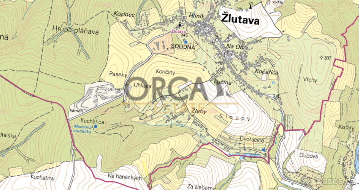Prodej pozemku Žlutava, 1640 m2 - 3