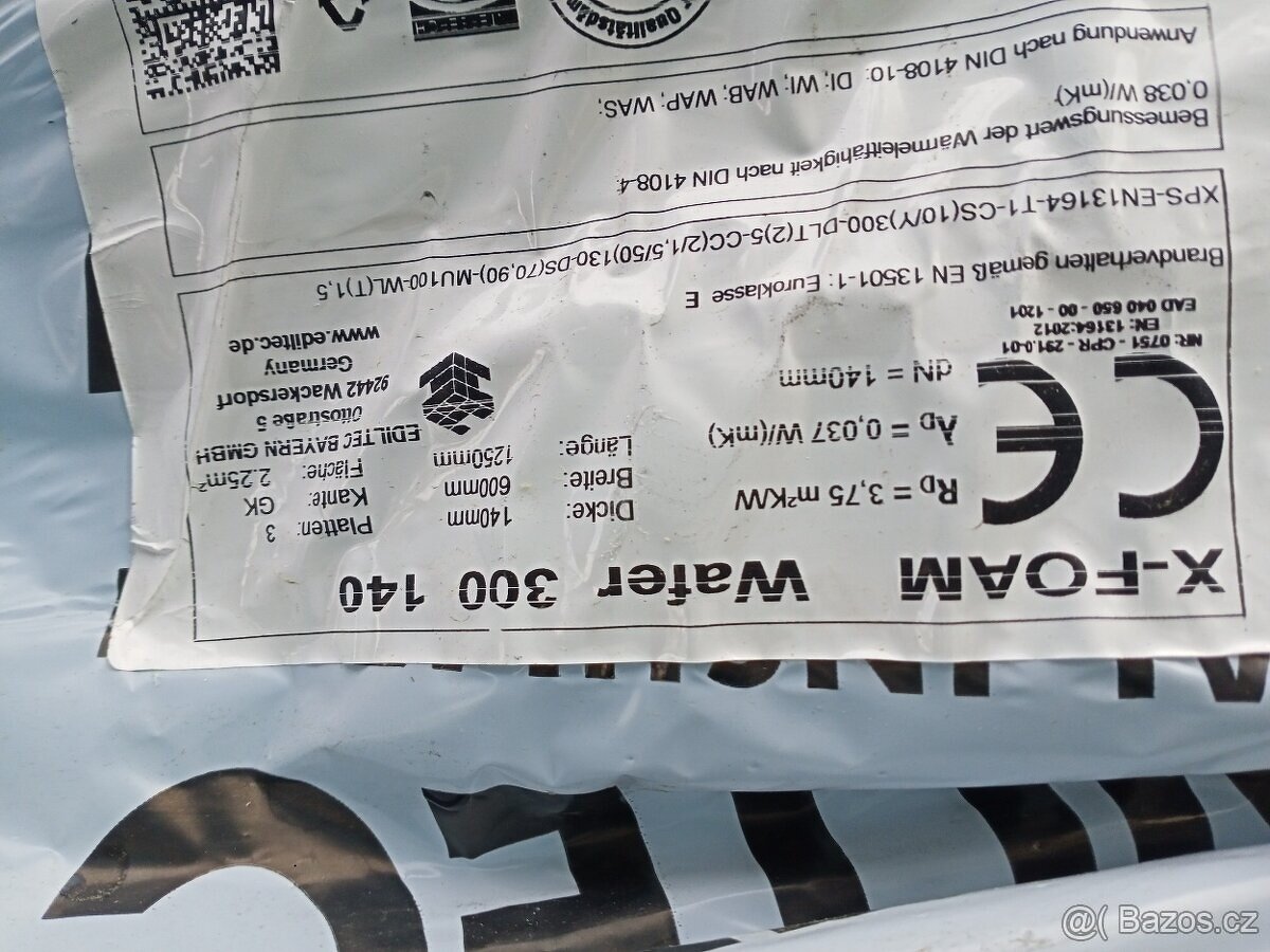 Extrudovaný polystyren XPS 300 Wafer- 140 mm - 3