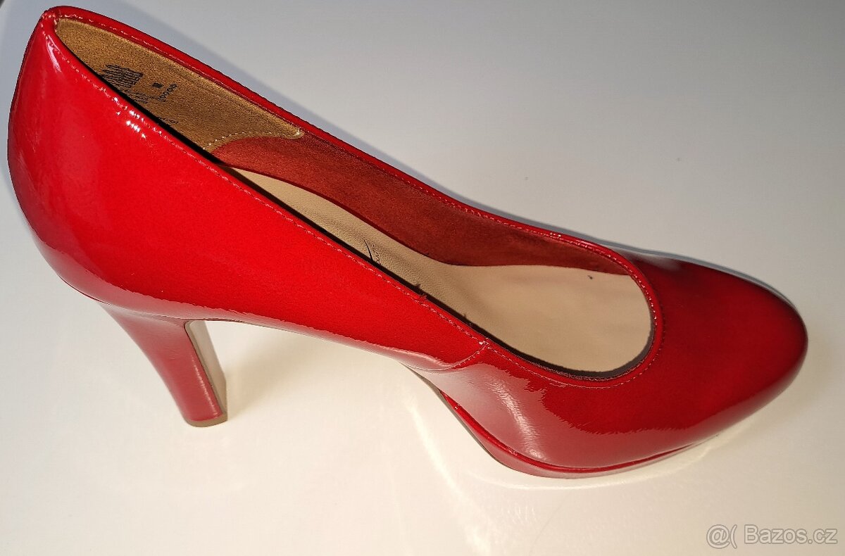 Lodičky Tamaris červené vel. 40 - 3