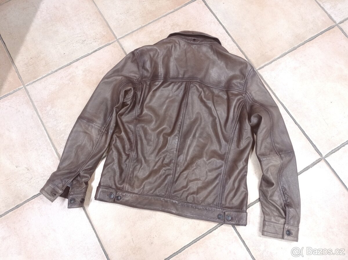 Kožená bunda Massimo Dutti - XL - jako nová - 3