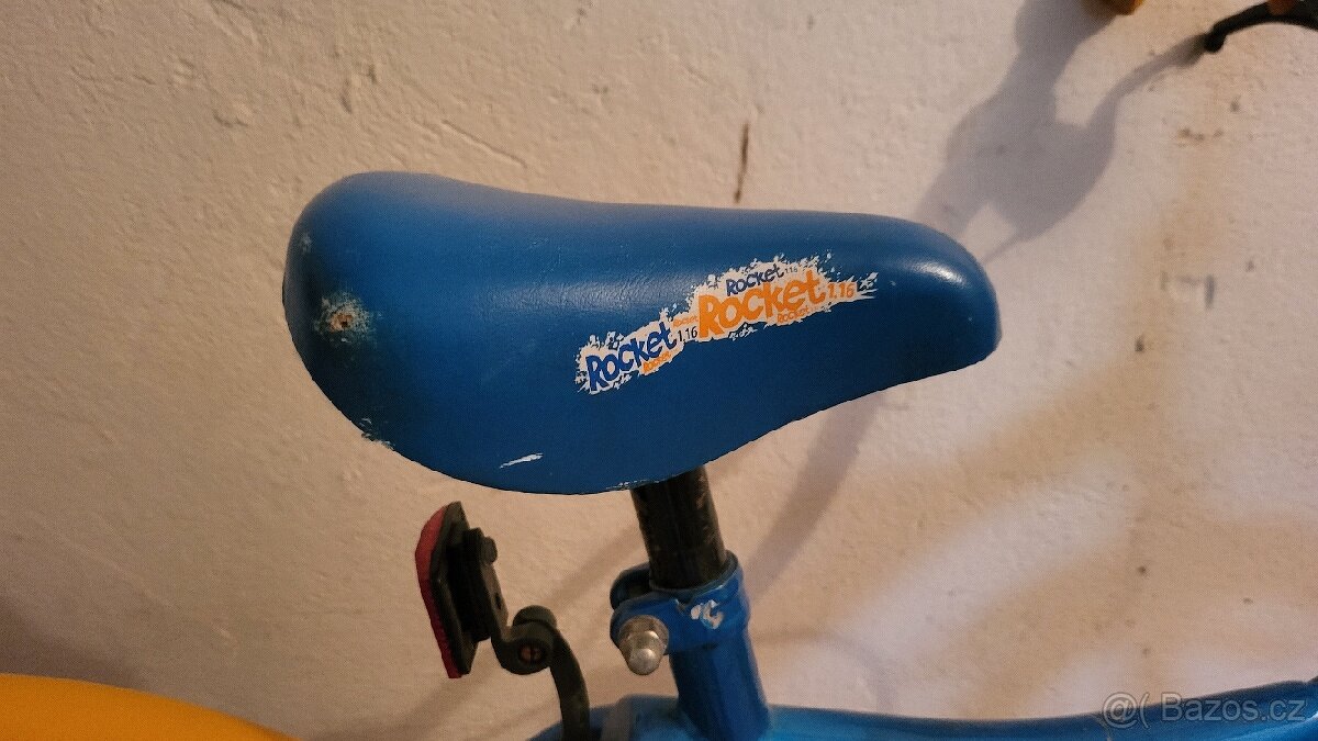 Chlapecké dětské kolo modro-žluté velikost 16" - 3