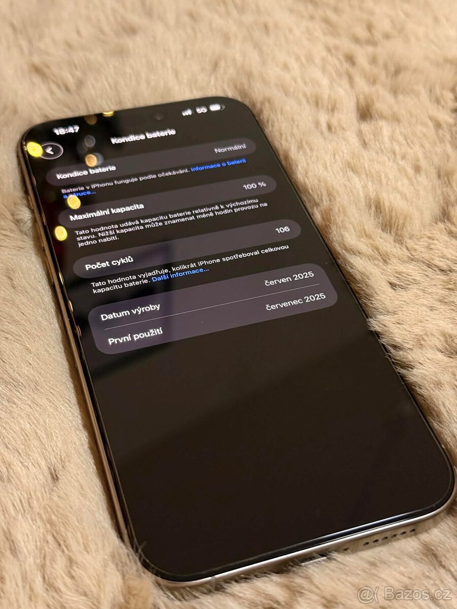 IPhone 16 Pro Max 256GB 100% / Kupován 25/7 - 3