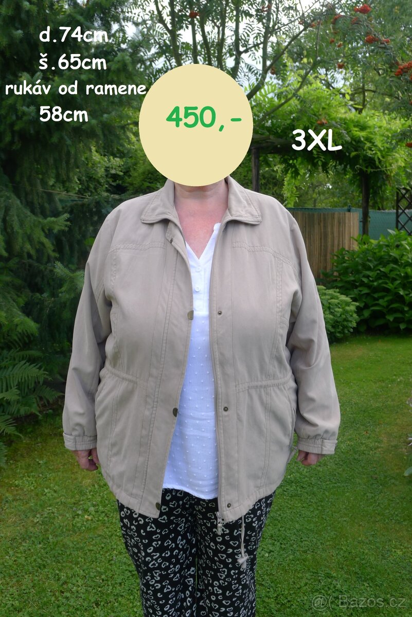Dámské bundy cca 3XL - 3