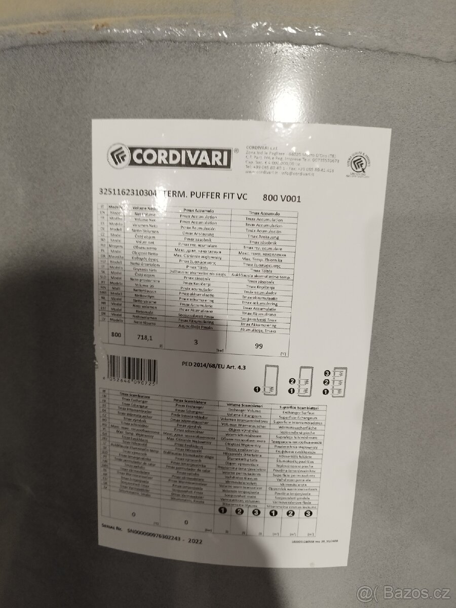 Akumulační nádrž 800 l - 3