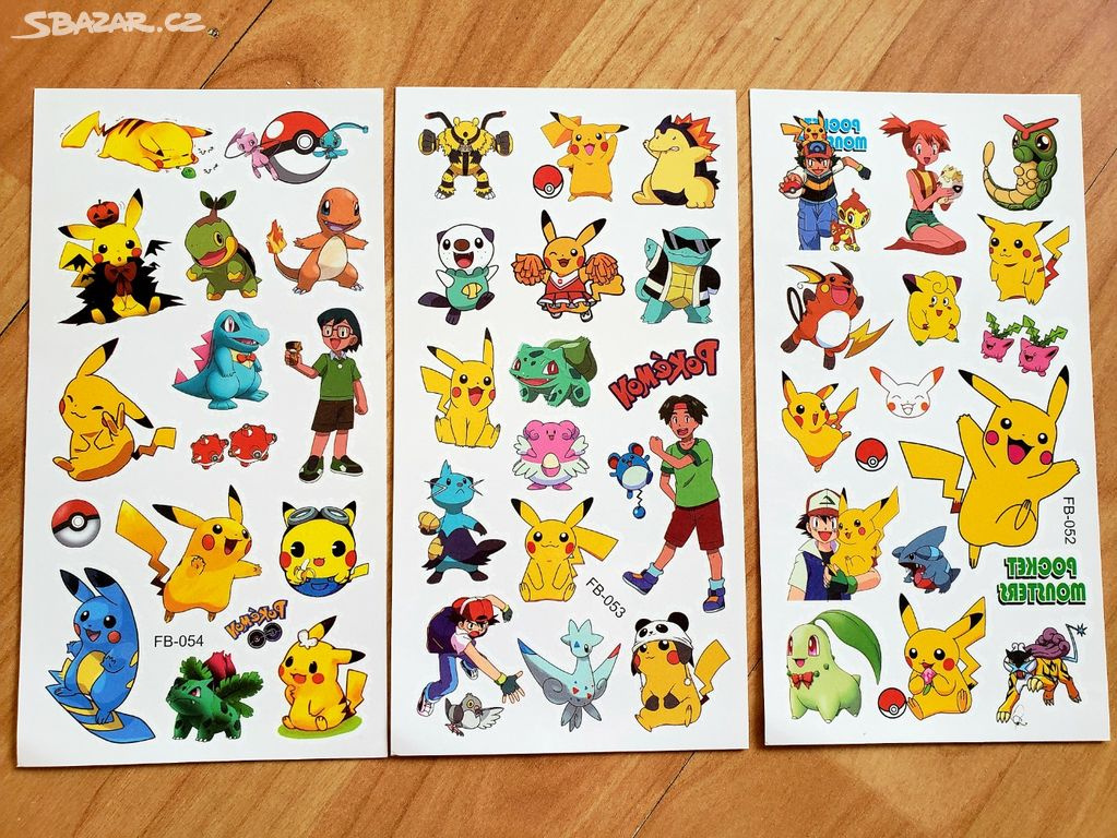 dětské tetovačky Pokemon / Pokémon - 3
