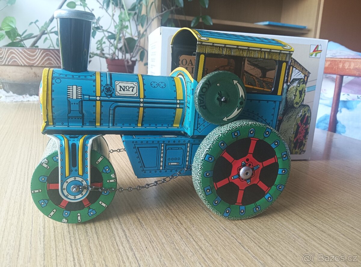 Plechový Silniční válec KOVAP na klíček - NOVÝ / NEW & OVP - 3